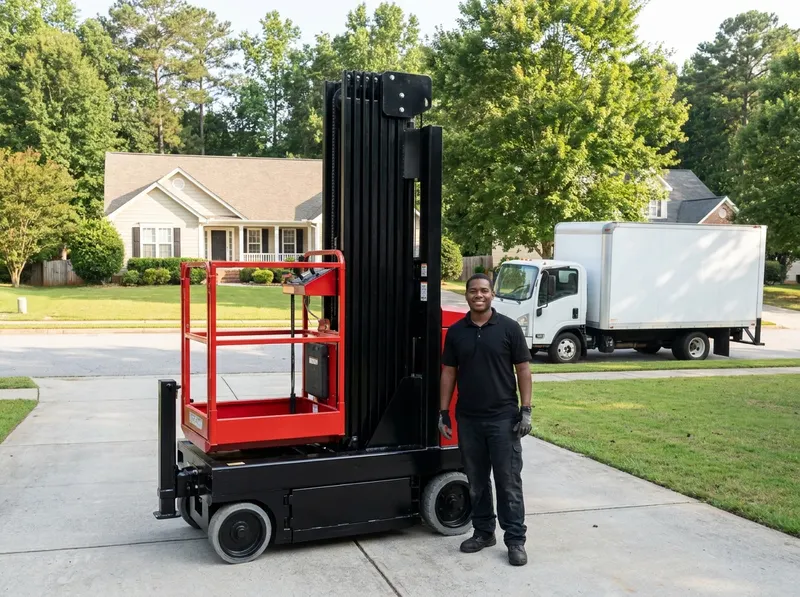 12-Foot Self-Propelled Vertical Mast Lift Rental in Milton, GA